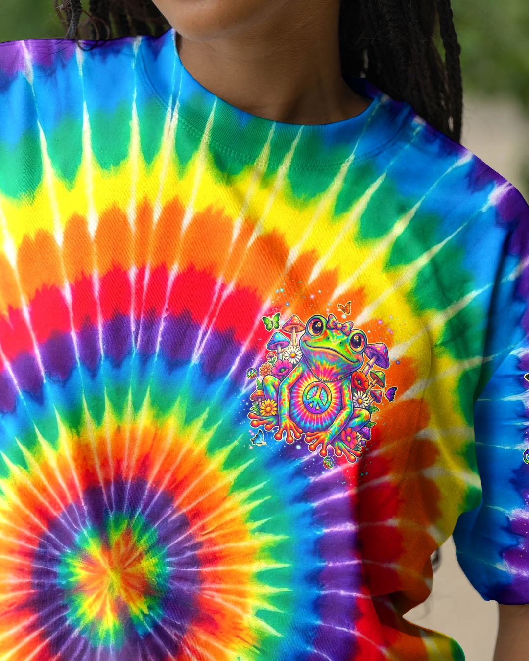 BE YOU THE WORLD WILL ADJUST FROG COLORFUL ALL OVER PRINT - TYLN1105262