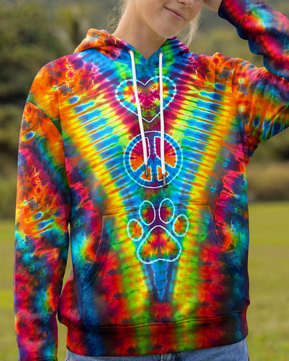 PEACE HEART PAW COLORFUL ALL OVER PRINT - TYLN1404262