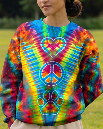 PEACE HEART PAW COLORFUL ALL OVER PRINT - TYLN1404262