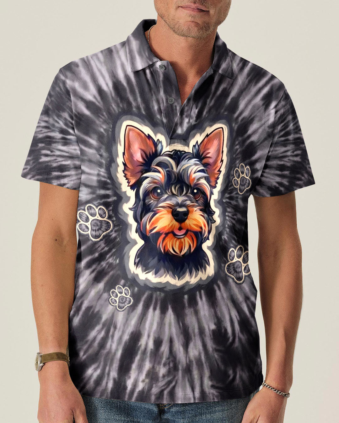 SMOKY YORKIE DOG VIBES ALL OVER PRINT - TYLN1405261