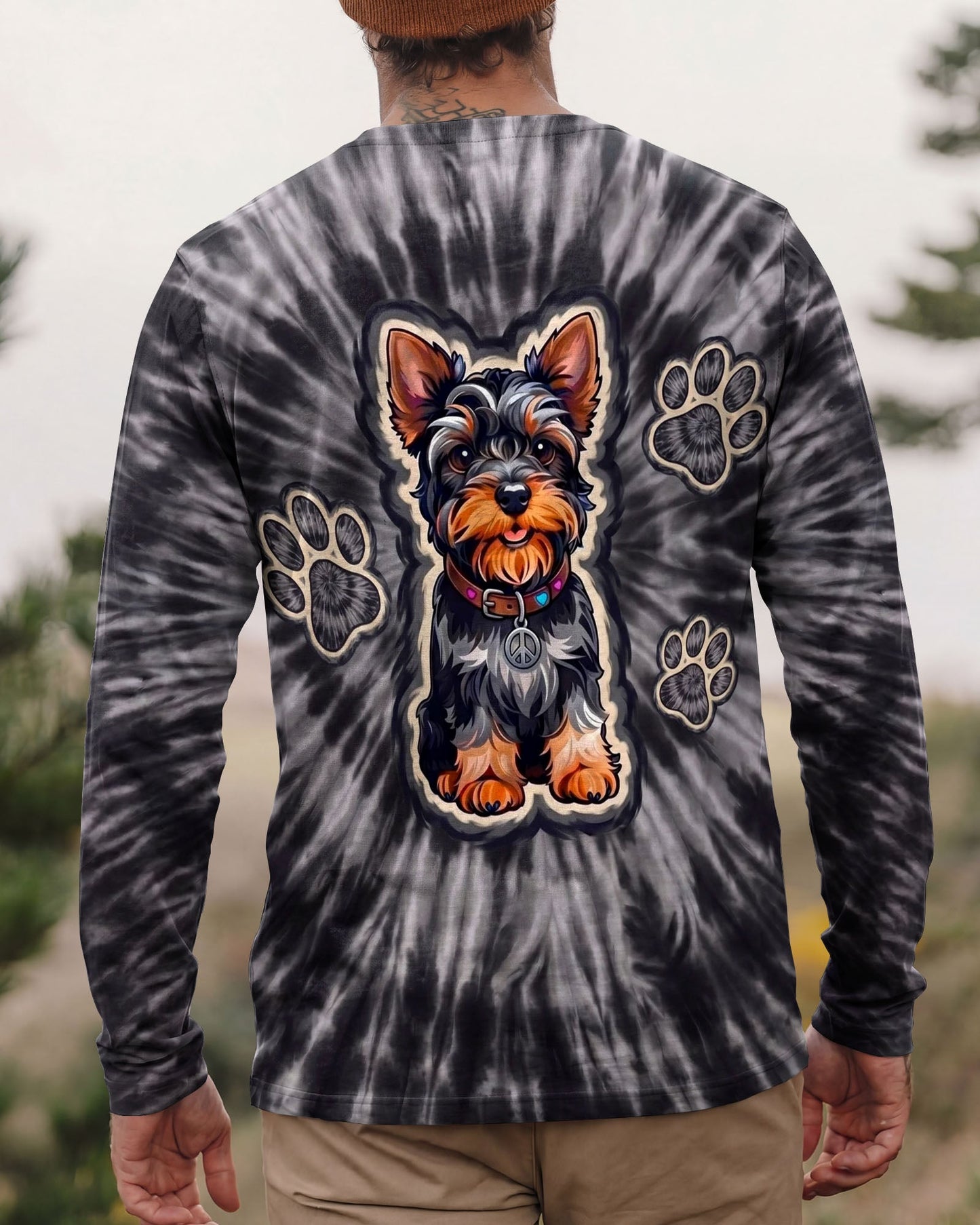 SMOKY YORKIE DOG VIBES ALL OVER PRINT - TYLN1405261