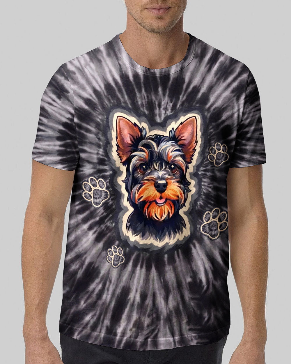 SMOKY YORKIE DOG VIBES ALL OVER PRINT - TYLN1405261