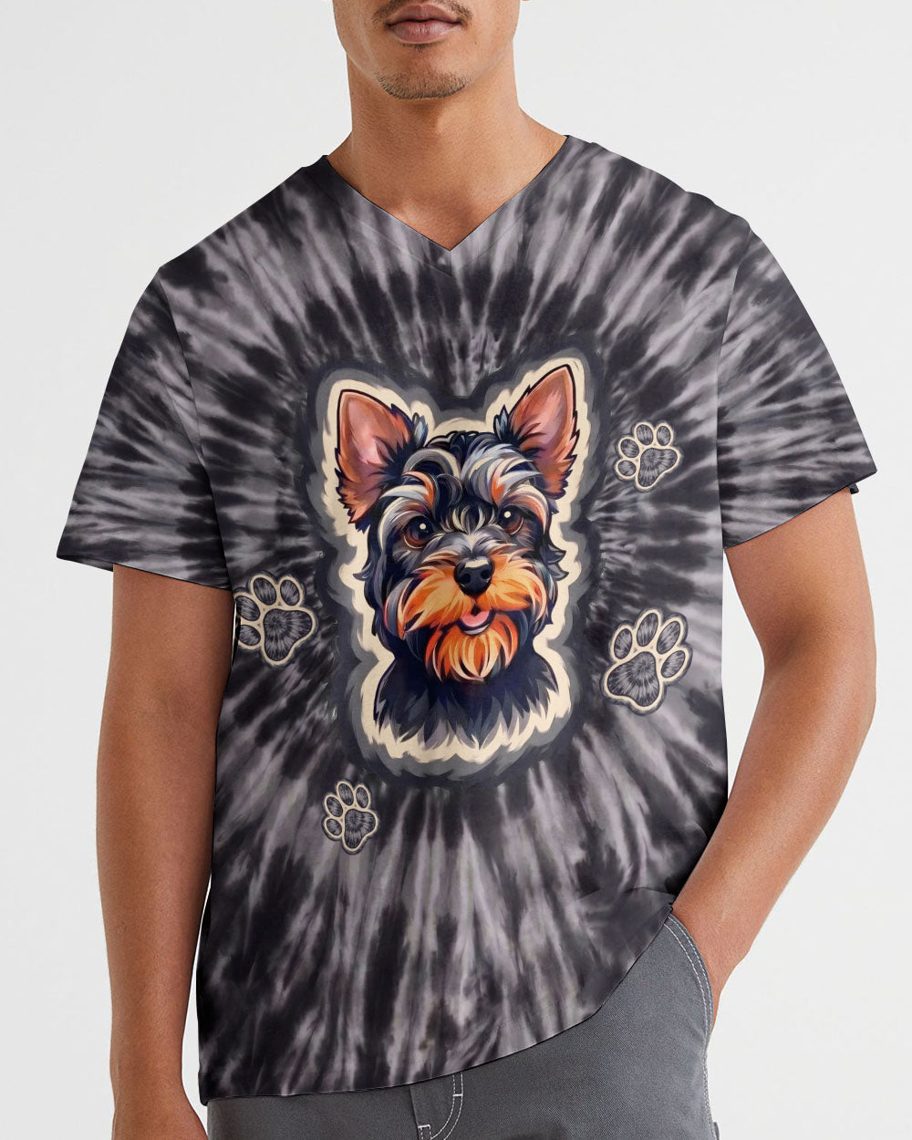 SMOKY YORKIE DOG VIBES ALL OVER PRINT - TYLN1405261