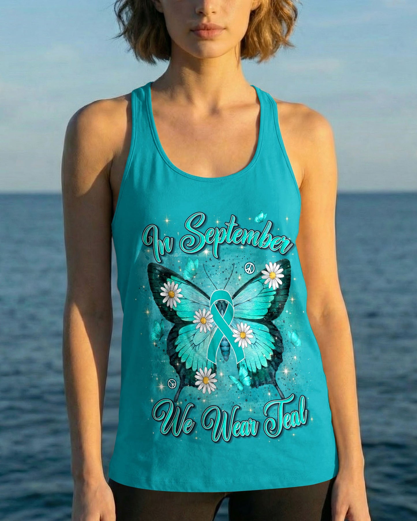 IN SEPTEMBER WE WEAR TEAL OVARIAN CANCER AWARENESS ALL OVER PRINT - TYLN1407262