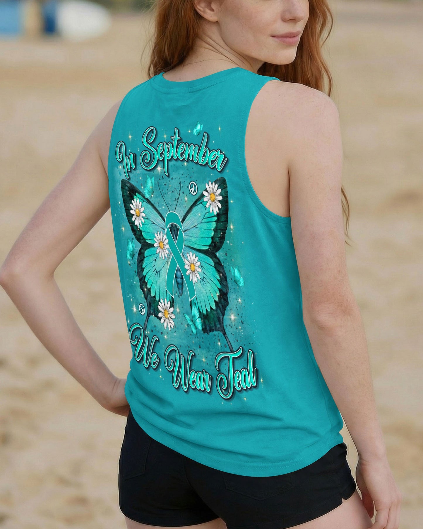 IN SEPTEMBER WE WEAR TEAL OVARIAN CANCER AWARENESS ALL OVER PRINT - TYLN1407262