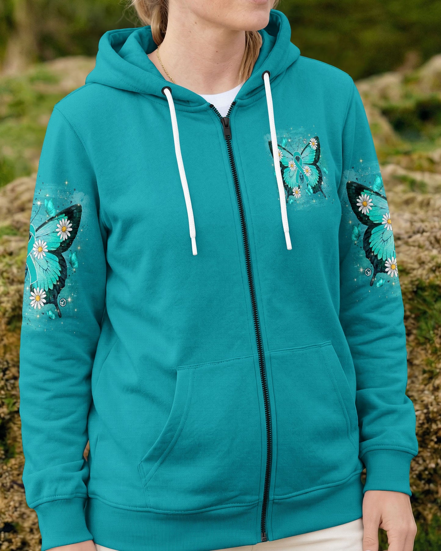IN SEPTEMBER WE WEAR TEAL OVARIAN CANCER AWARENESS ALL OVER PRINT - TYLN1407262