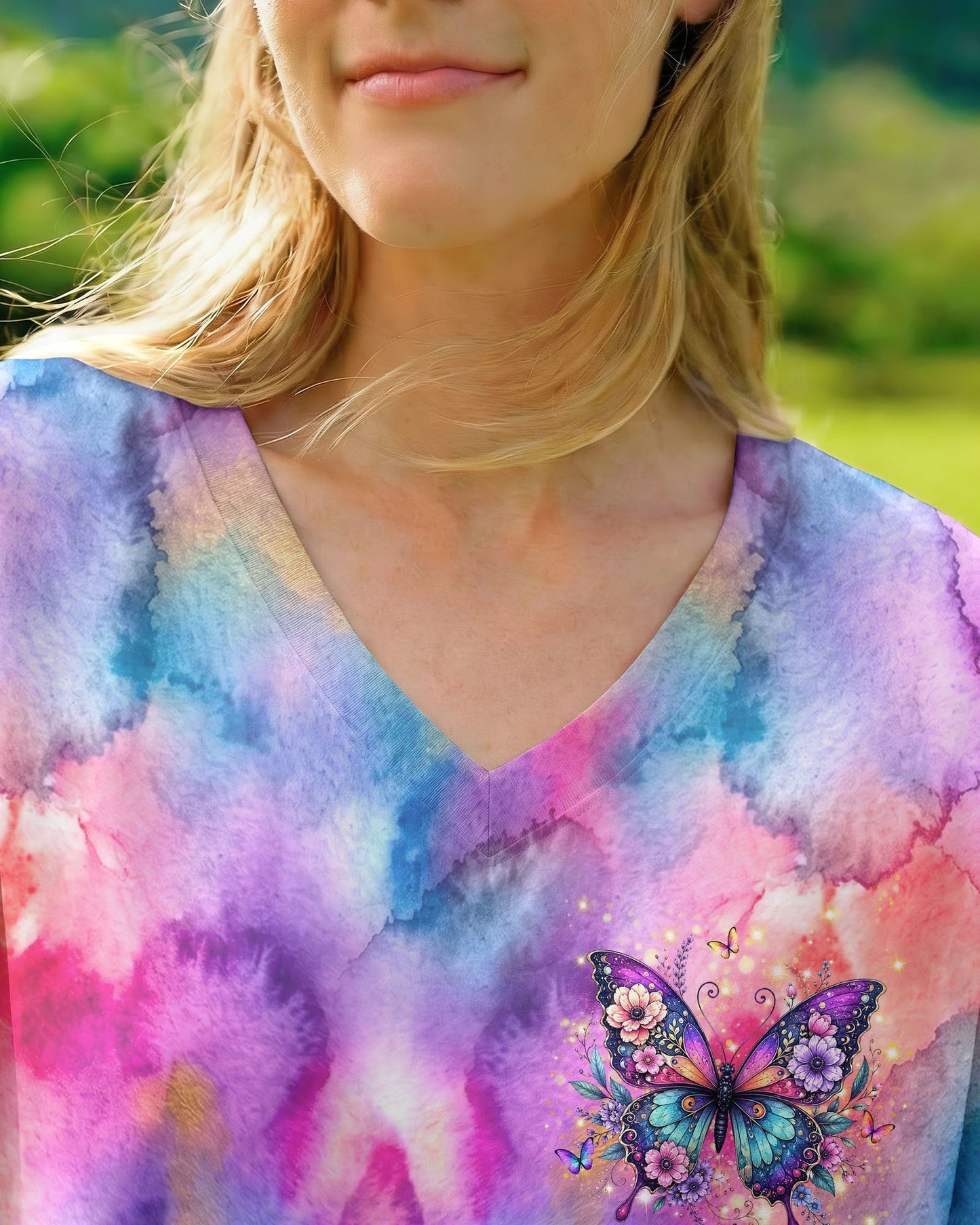 WHISPER WORDS OF WISDOM LET IT BE BUTTERFLY ALL OVER PRINT - TYLN2506261