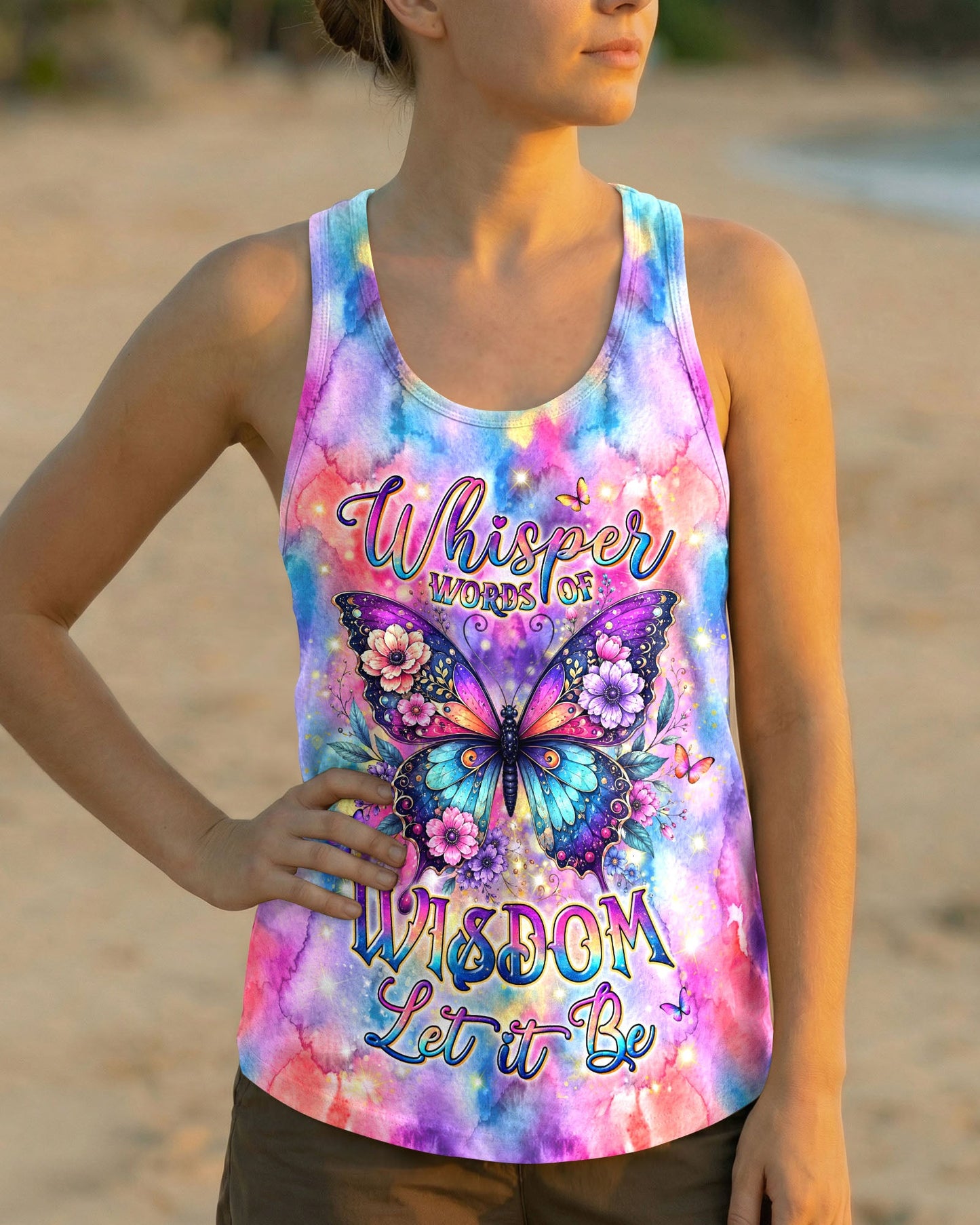 WHISPER WORDS OF WISDOM LET IT BE BUTTERFLY ALL OVER PRINT - TYLN2506261