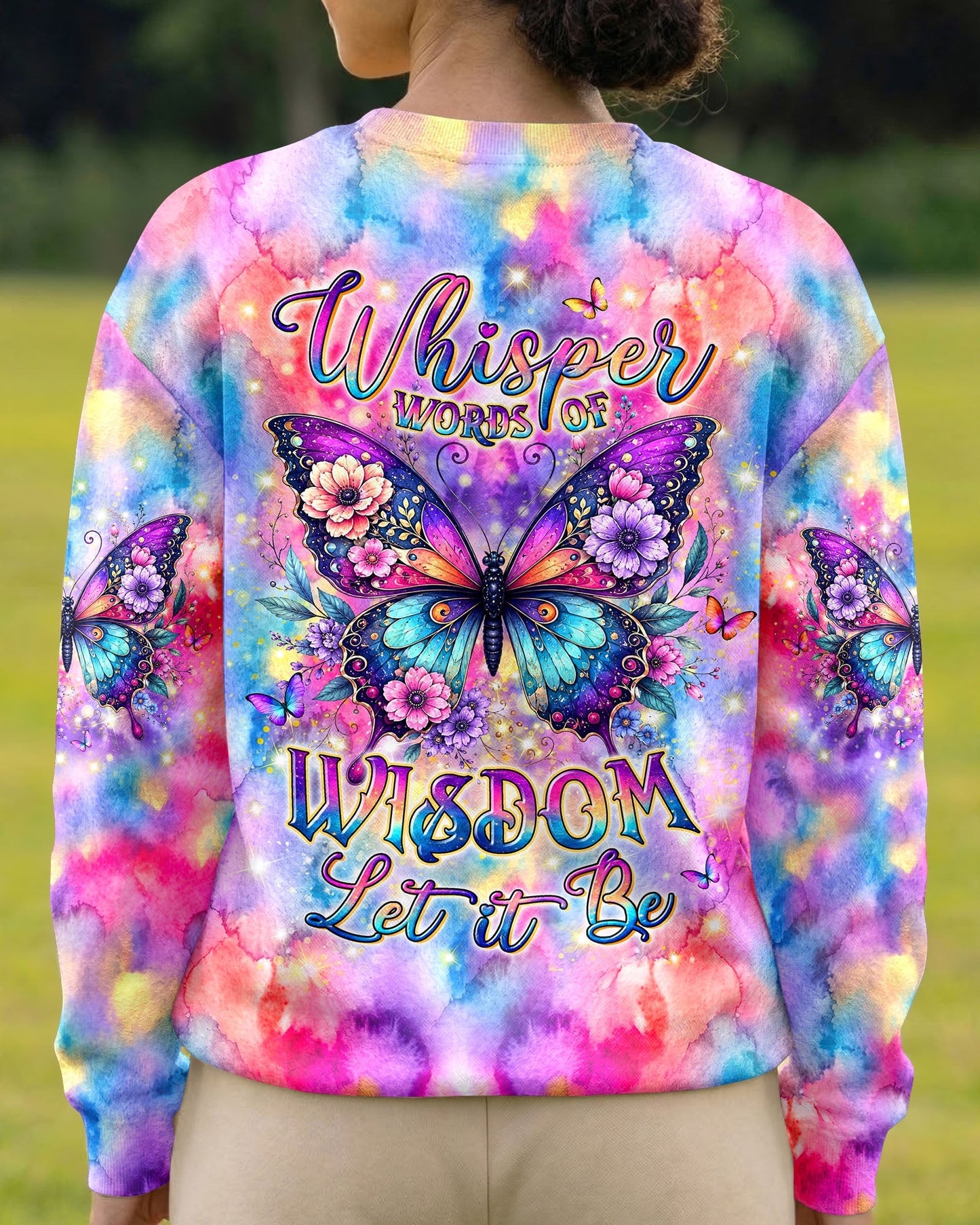 WHISPER WORDS OF WISDOM LET IT BE BUTTERFLY ALL OVER PRINT - TYLN2506261