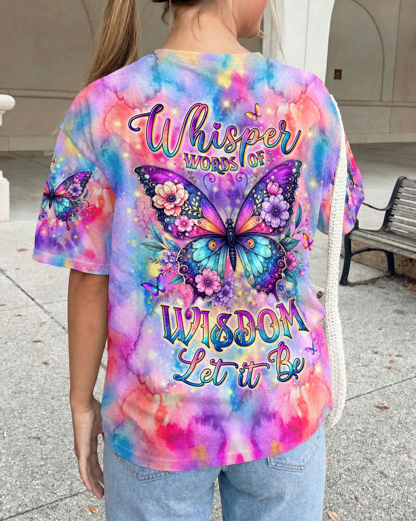 WHISPER WORDS OF WISDOM LET IT BE BUTTERFLY ALL OVER PRINT - TYLN2506261