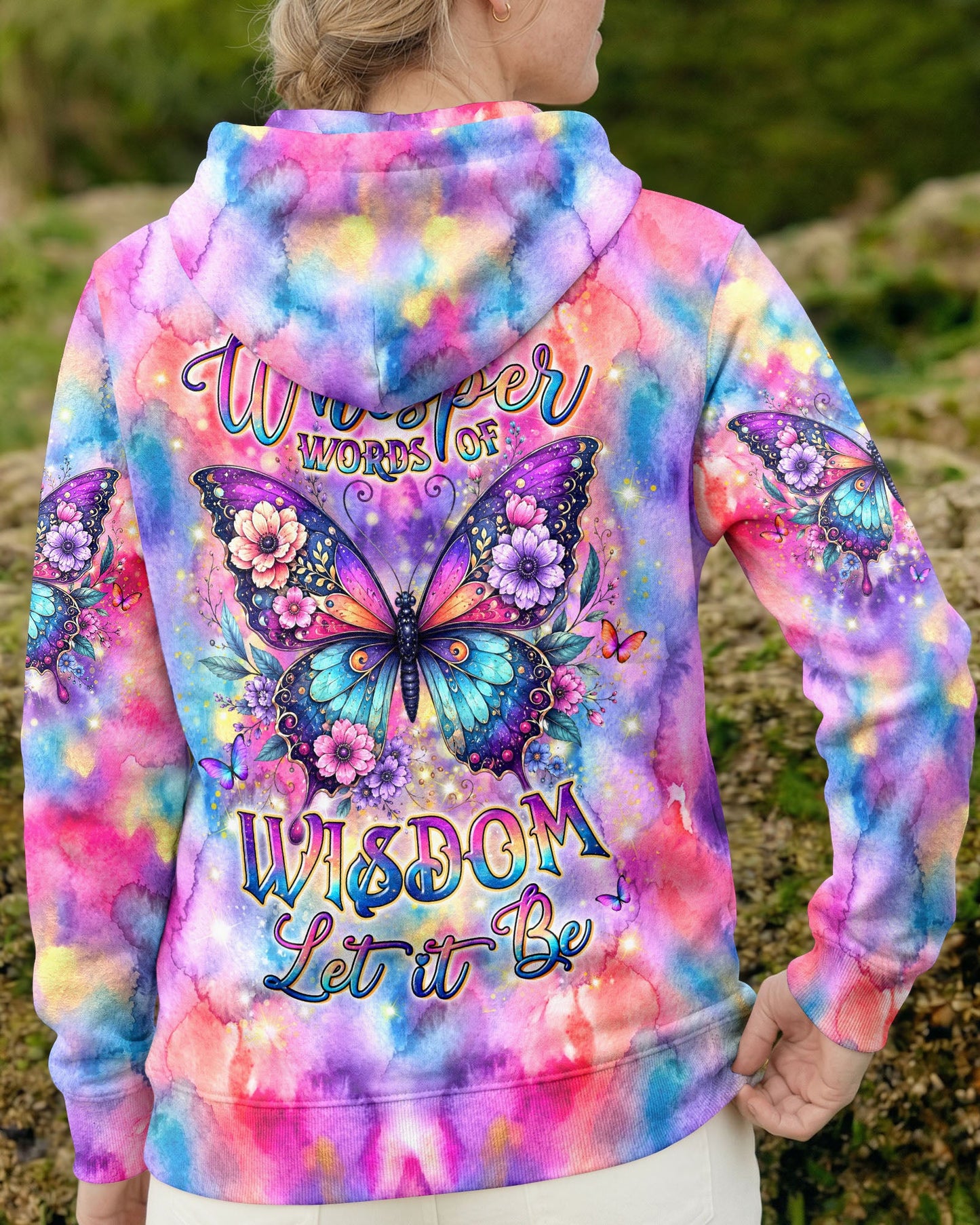 WHISPER WORDS OF WISDOM LET IT BE BUTTERFLY ALL OVER PRINT - TYLN2506261