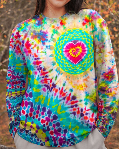 MANDALA HEART COLORFUL ALL OVER PRINT - TYPQ0304262