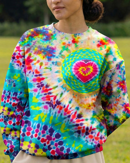 MANDALA HEART COLORFUL ALL OVER PRINT - TYPQ0304262