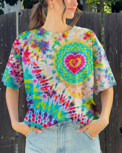 MANDALA HEART COLORFUL ALL OVER PRINT - TYPQ0304262
