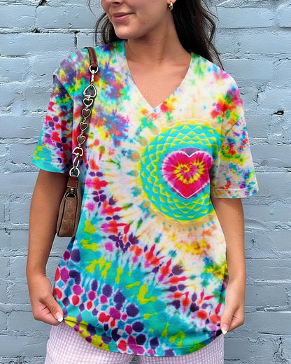 MANDALA HEART COLORFUL ALL OVER PRINT - TYPQ0304262