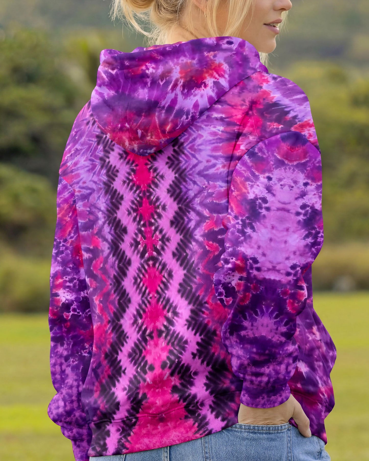 PURPLE PINK MANDALA HEART ALL OVER PRINT - TYPQ0604062