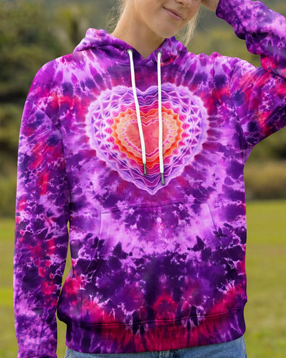 PURPLE PINK MANDALA HEART ALL OVER PRINT - TYPQ0604062