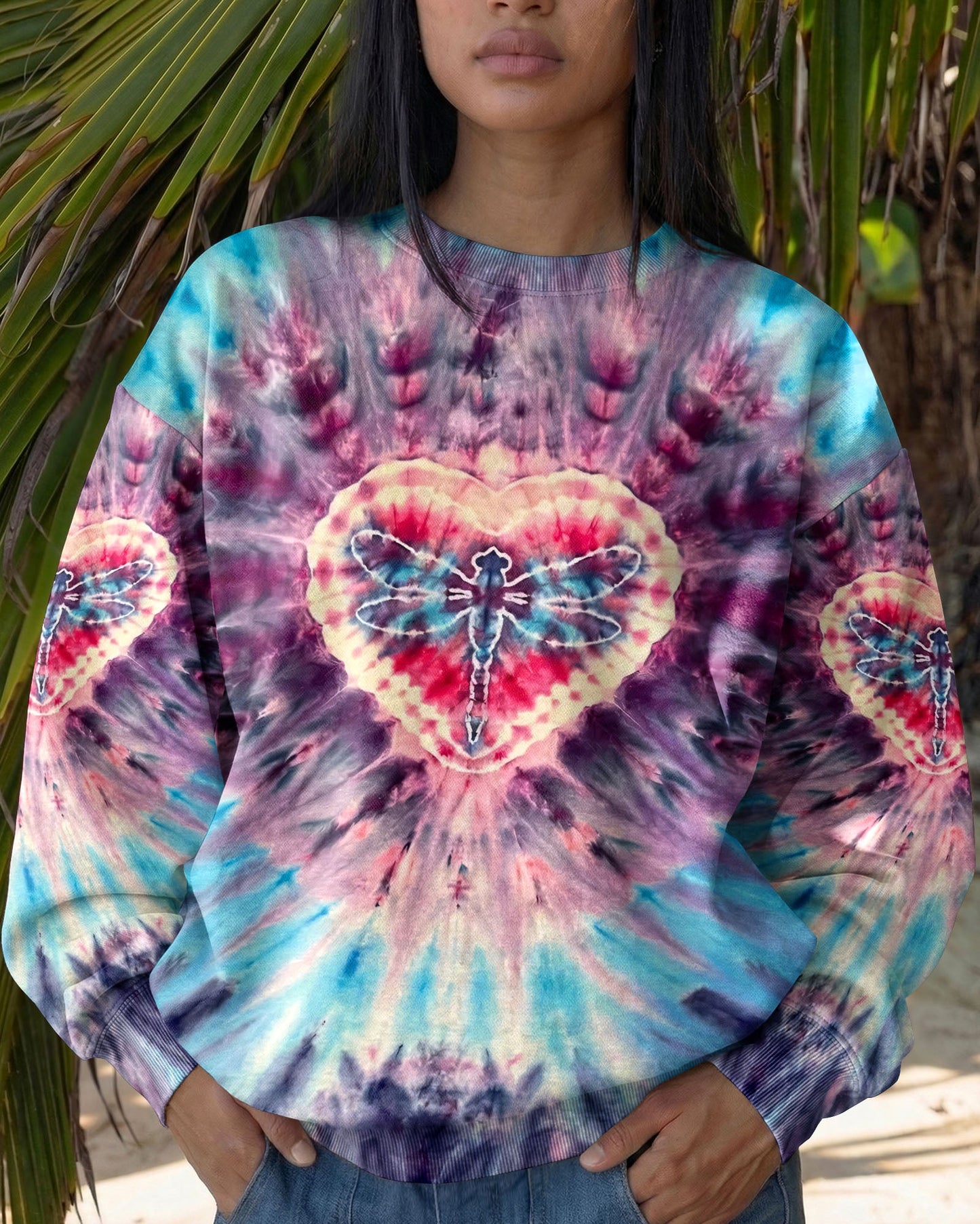 DREAMY DRAGONFLY HEART ALL OVER PRINT - TYPQ0804262