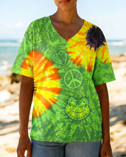 FLOWER PEACE LOVE FROG ALL OVER PRINT - TYPQ1504261