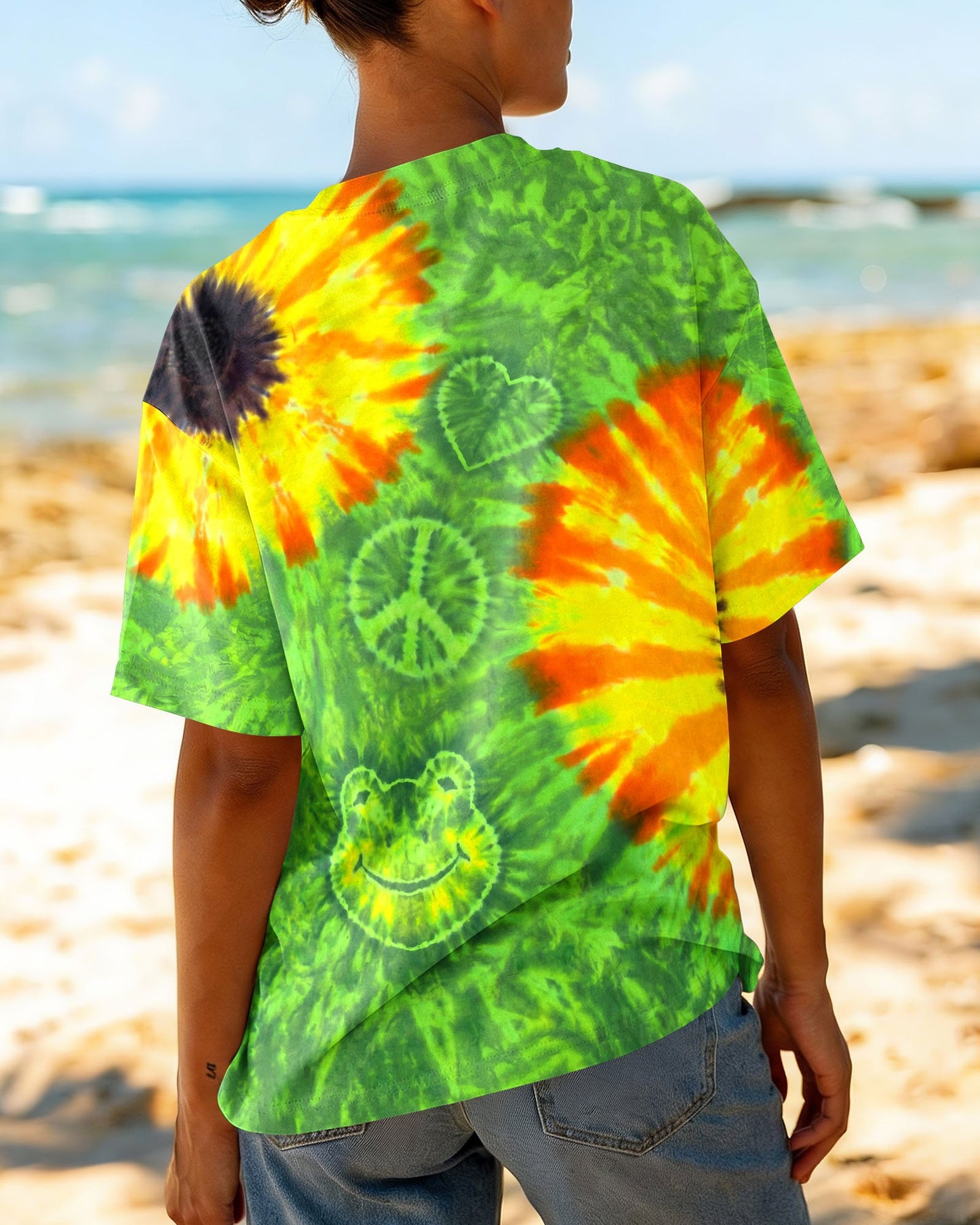 FLOWER PEACE LOVE FROG ALL OVER PRINT - TYPQ1504261