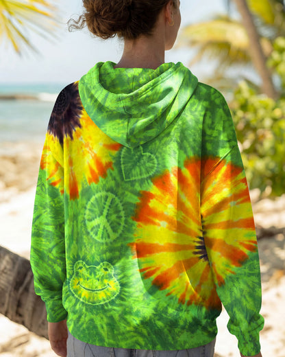 FLOWER PEACE LOVE FROG ALL OVER PRINT - TYPQ1504261