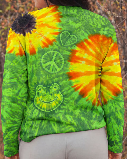 FLOWER PEACE LOVE FROG ALL OVER PRINT - TYPQ1504261