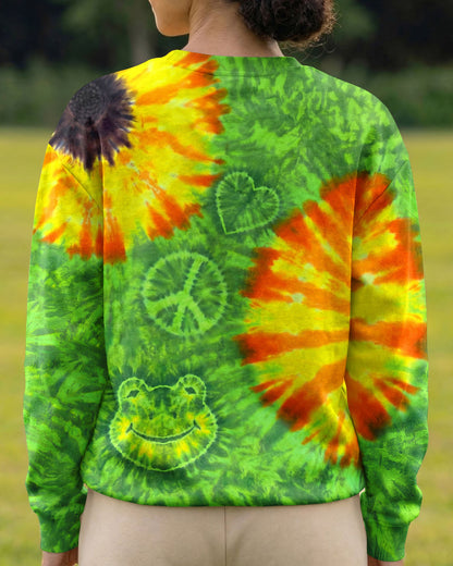 FLOWER PEACE LOVE FROG ALL OVER PRINT - TYPQ1504261