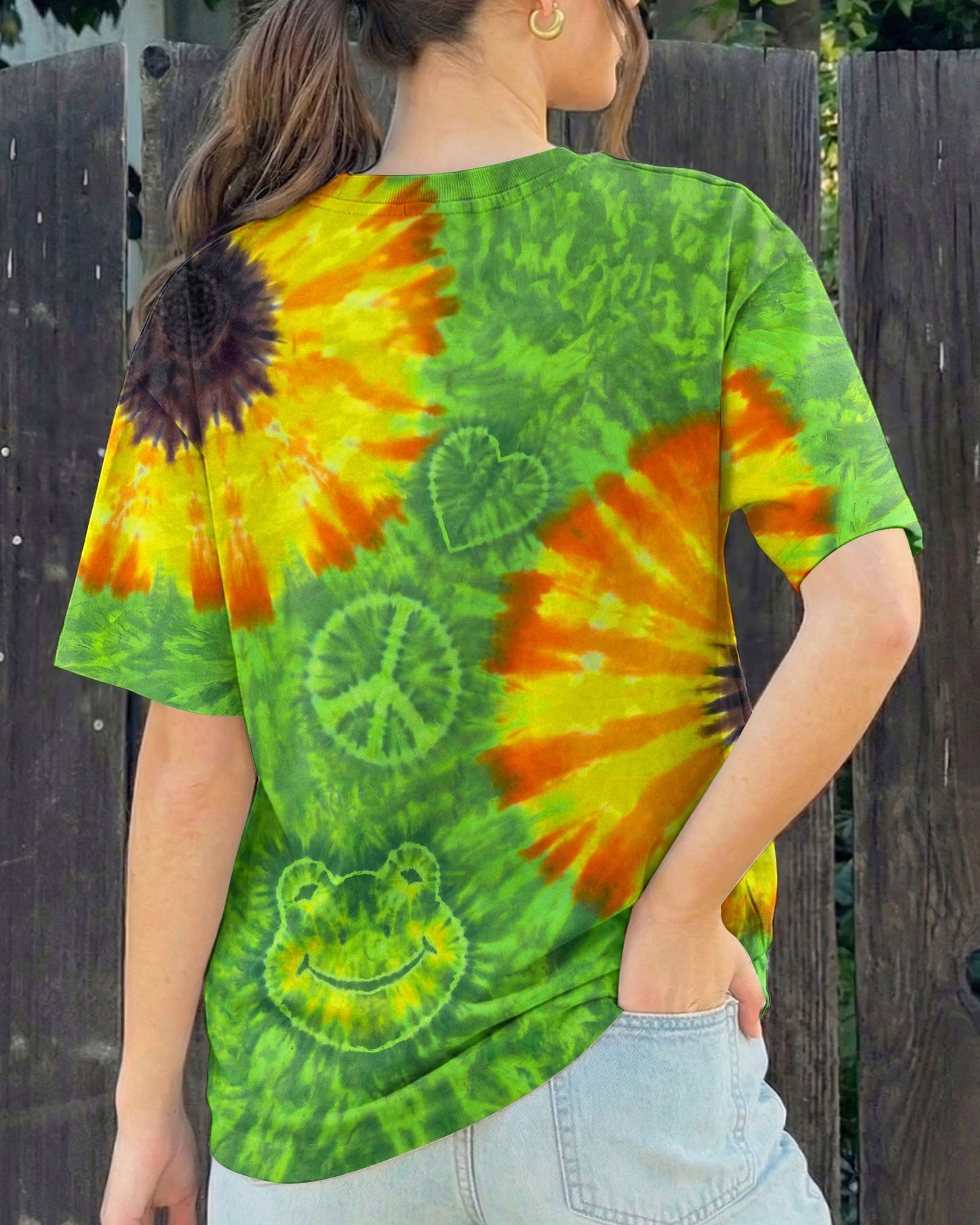 FLOWER PEACE LOVE FROG ALL OVER PRINT - TYPQ1504261