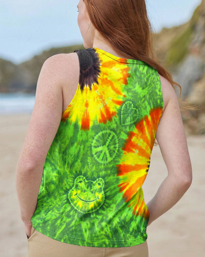 FLOWER PEACE LOVE FROG ALL OVER PRINT - TYPQ1504261