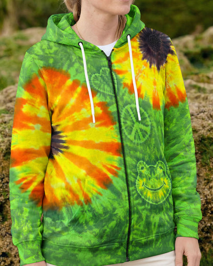 FLOWER PEACE LOVE FROG ALL OVER PRINT - TYPQ1504261