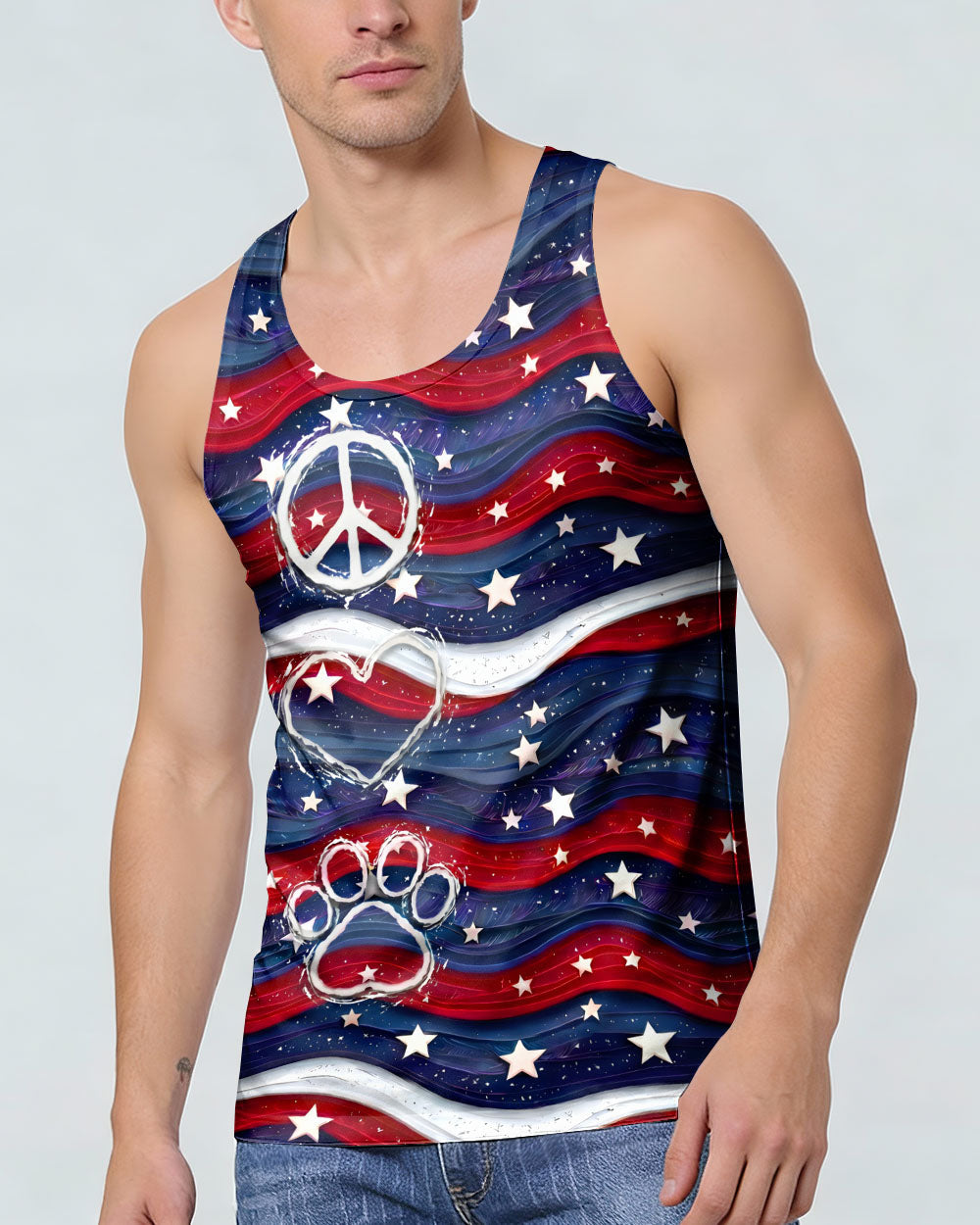 PEACE LOVE PAW ALL OVER PRINT - TYPQ2905261