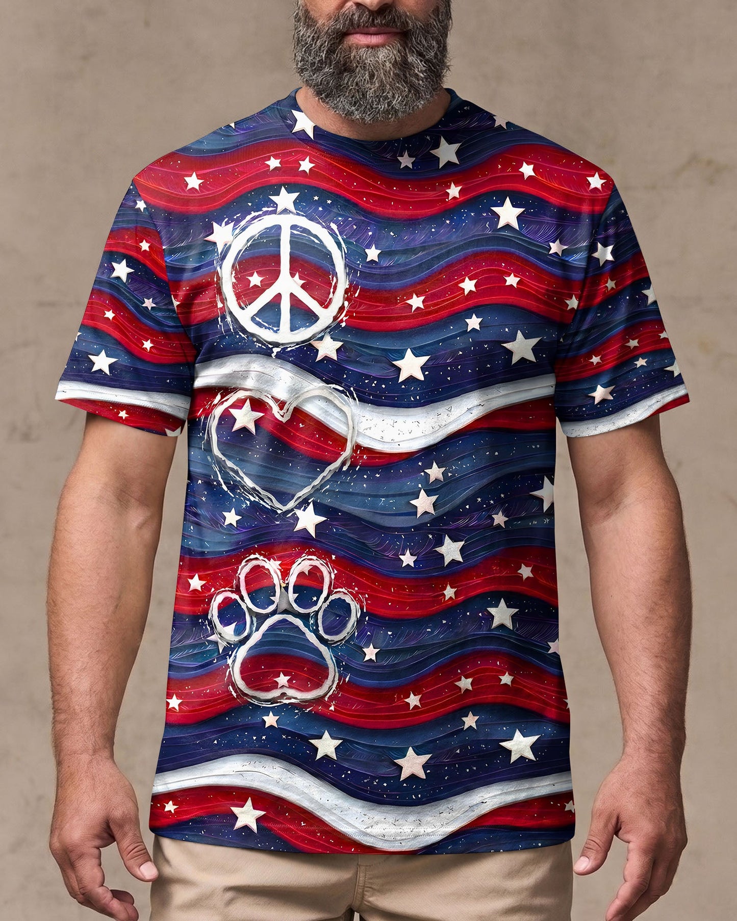 PEACE LOVE PAW ALL OVER PRINT - TYPQ2905261