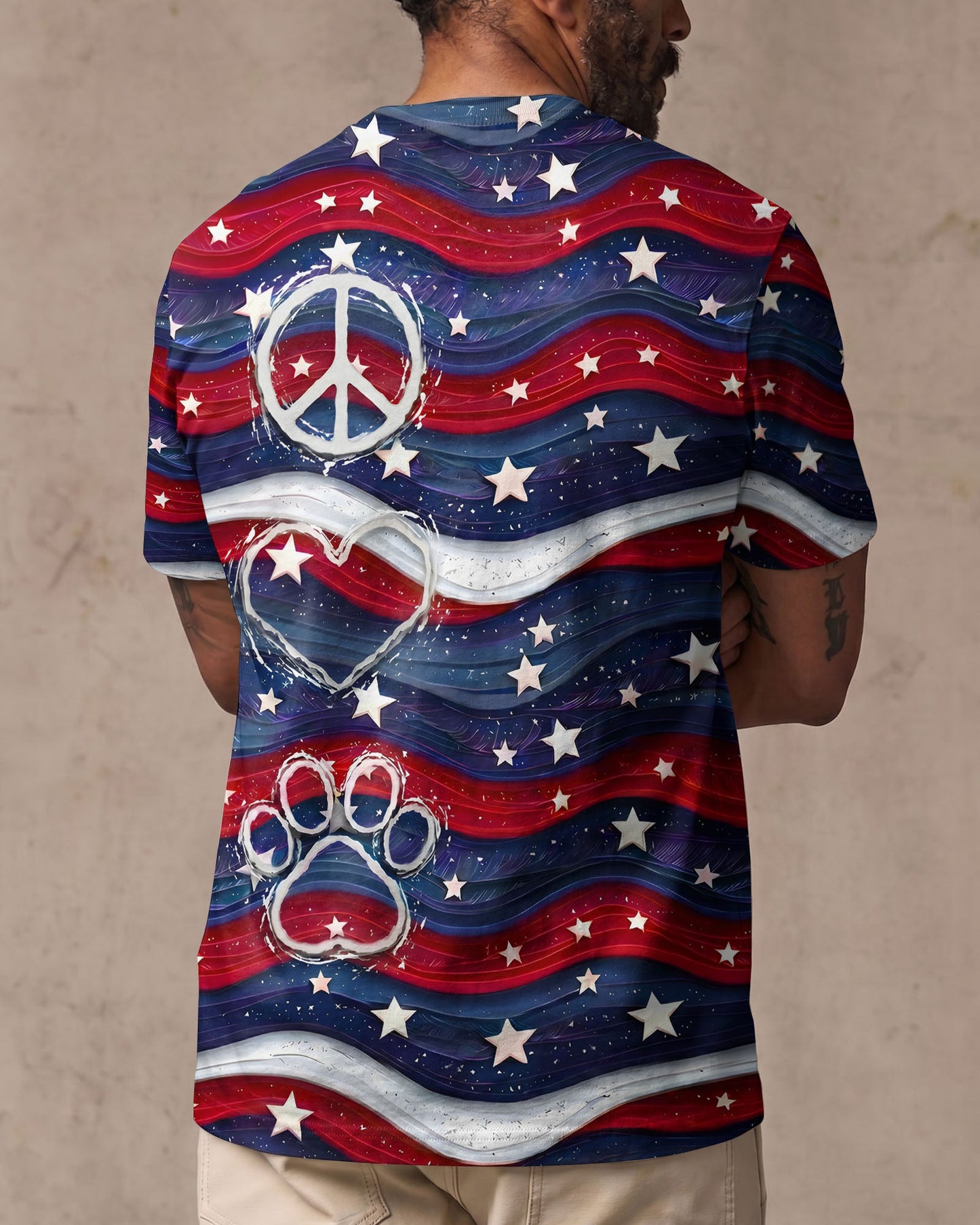 PEACE LOVE PAW ALL OVER PRINT - TYPQ2905261