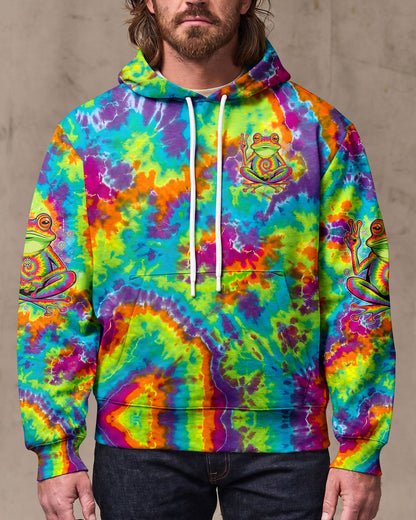 JUST BREATHE COLORFUL FROG ALL OVER PRINT - TYPQ2906261