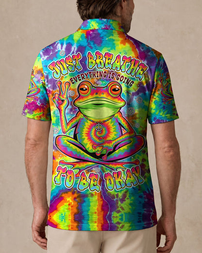 JUST BREATHE COLORFUL FROG ALL OVER PRINT - TYPQ2906261