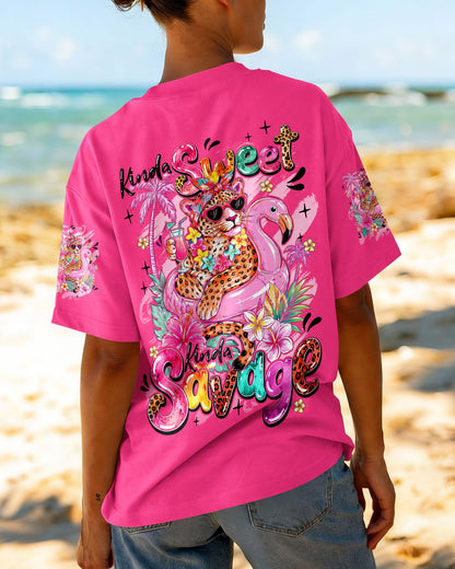 KINDA SWEET KINDA SAVAGE LEOPARD ALL OVER PRINT - TYQY0107262