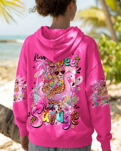 KINDA SWEET KINDA SAVAGE LEOPARD ALL OVER PRINT - TYQY0107262