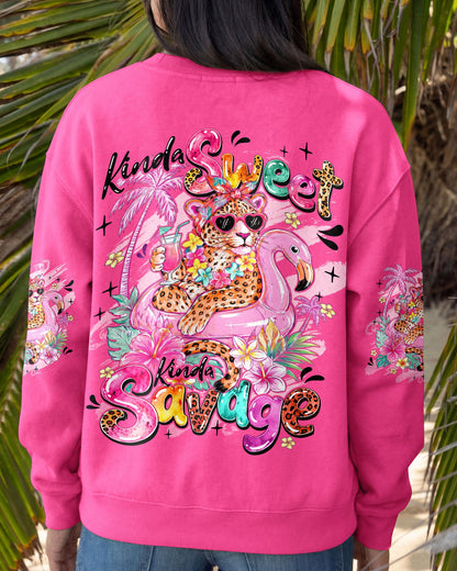 KINDA SWEET KINDA SAVAGE LEOPARD ALL OVER PRINT - TYQY0107262