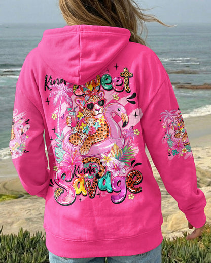 KINDA SWEET KINDA SAVAGE LEOPARD ALL OVER PRINT - TYQY0107262