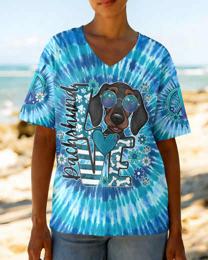 DACHSHUND LOVE DOG ALL OVER PRINT - TYQY0206263