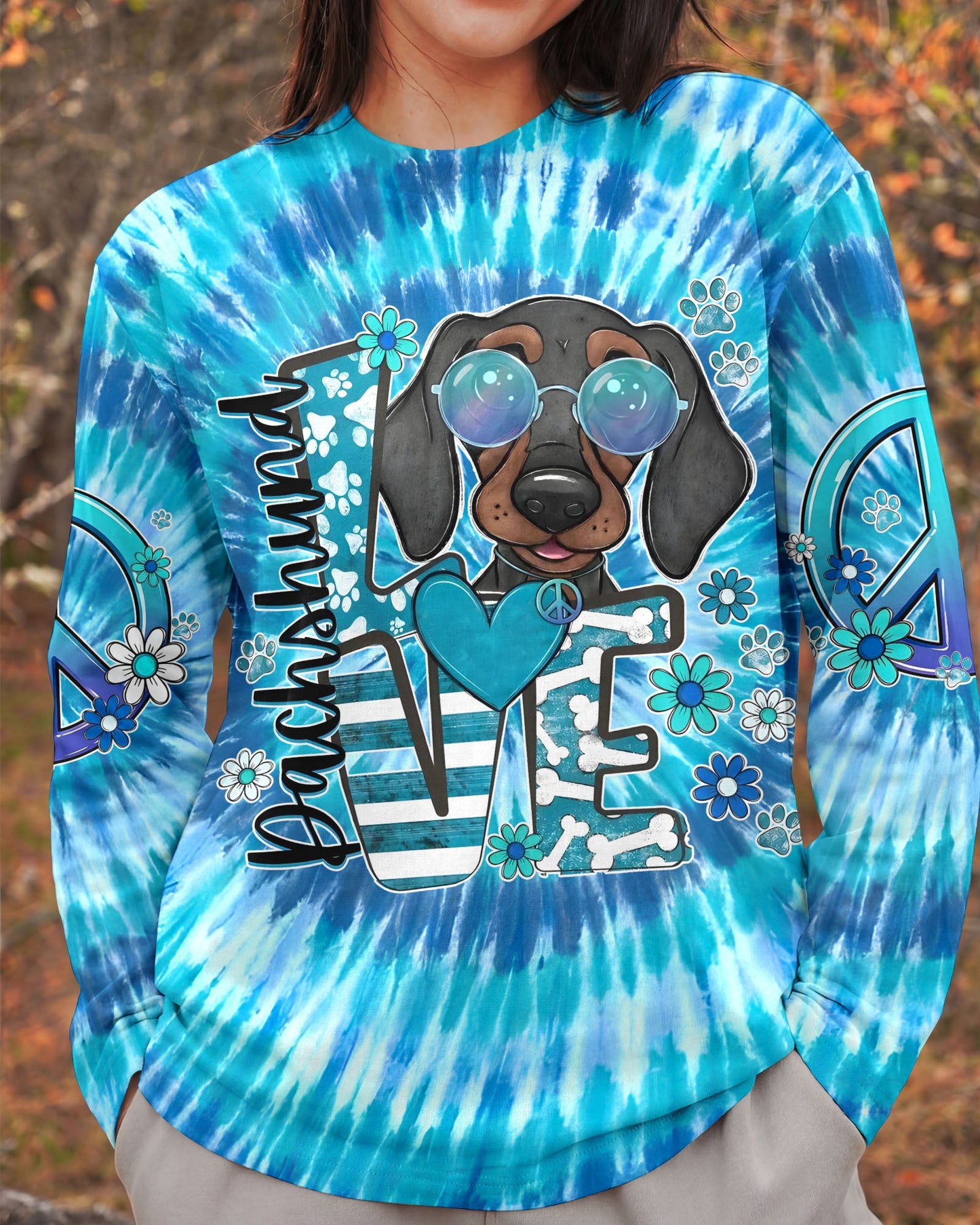DACHSHUND LOVE DOG ALL OVER PRINT - TYQY0206263