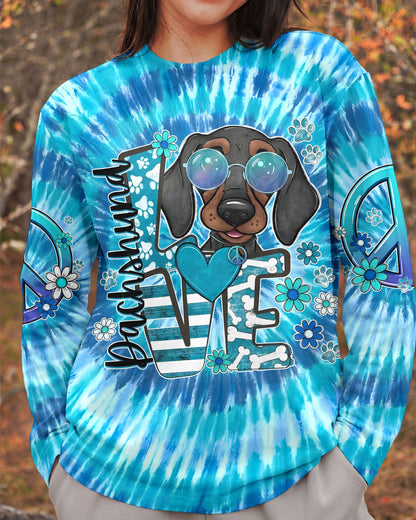 DACHSHUND LOVE DOG ALL OVER PRINT - TYQY0206263