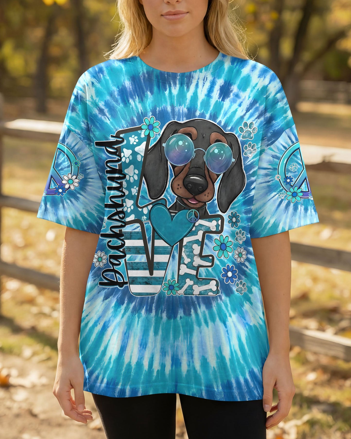 DACHSHUND LOVE DOG ALL OVER PRINT - TYQY0206263