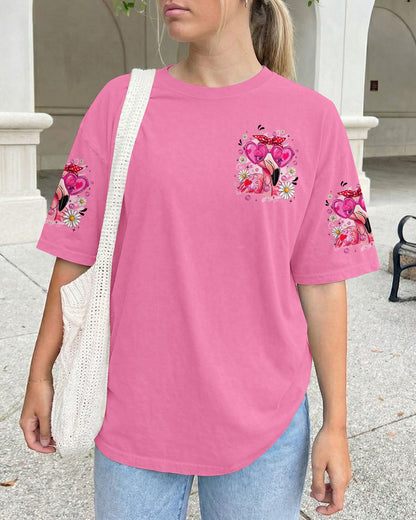 AGING MAY HAVE SLOWED ME DOWN FLAMINGO ALL OVER PRINT - TYQY0207261