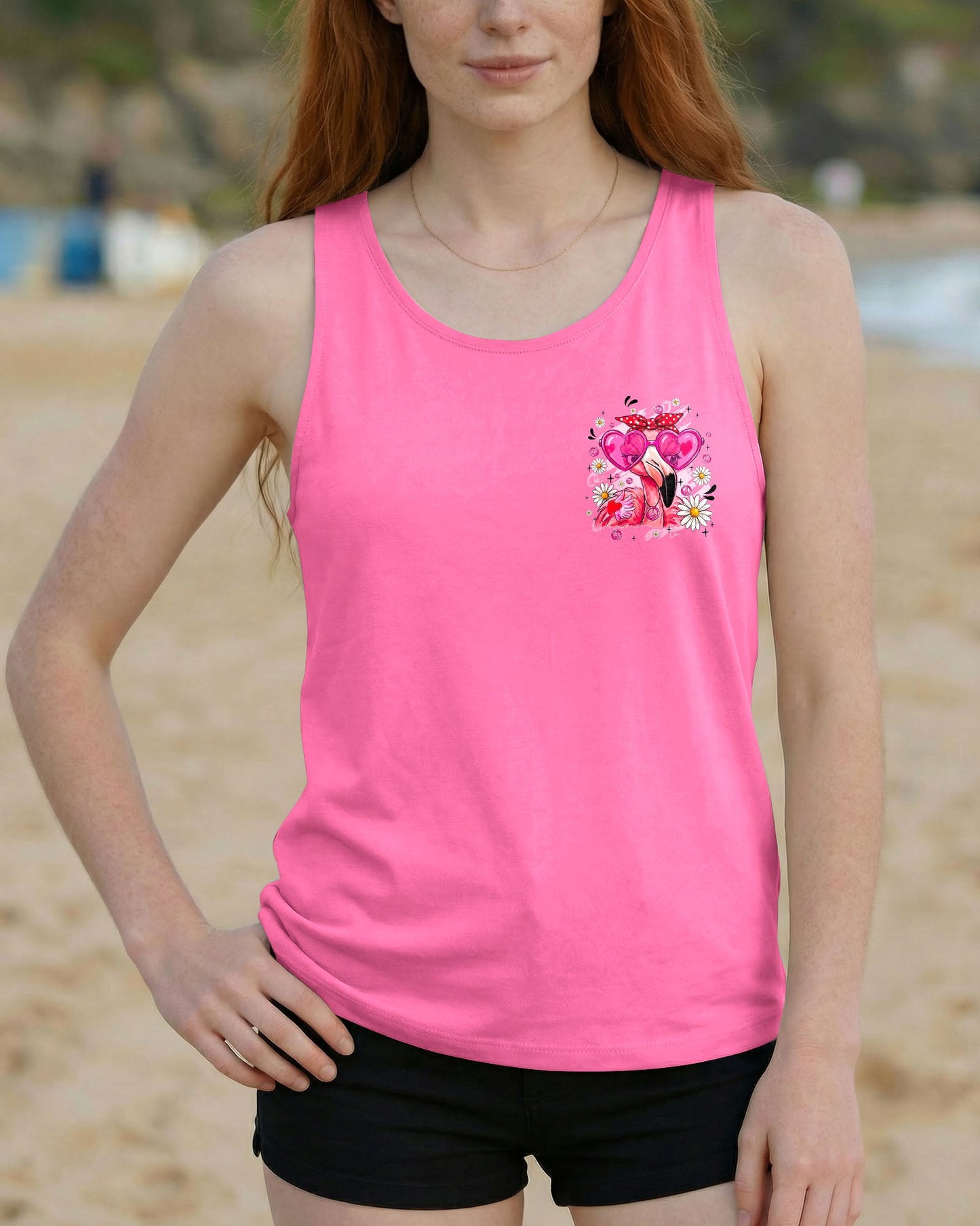 AGING MAY HAVE SLOWED ME DOWN FLAMINGO ALL OVER PRINT - TYQY0207261