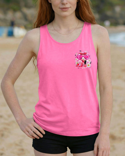 AGING MAY HAVE SLOWED ME DOWN FLAMINGO ALL OVER PRINT - TYQY0207261