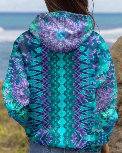 MANDALA PEACE BLUE TEAL ALL OVER PRINT - TYQY0604261