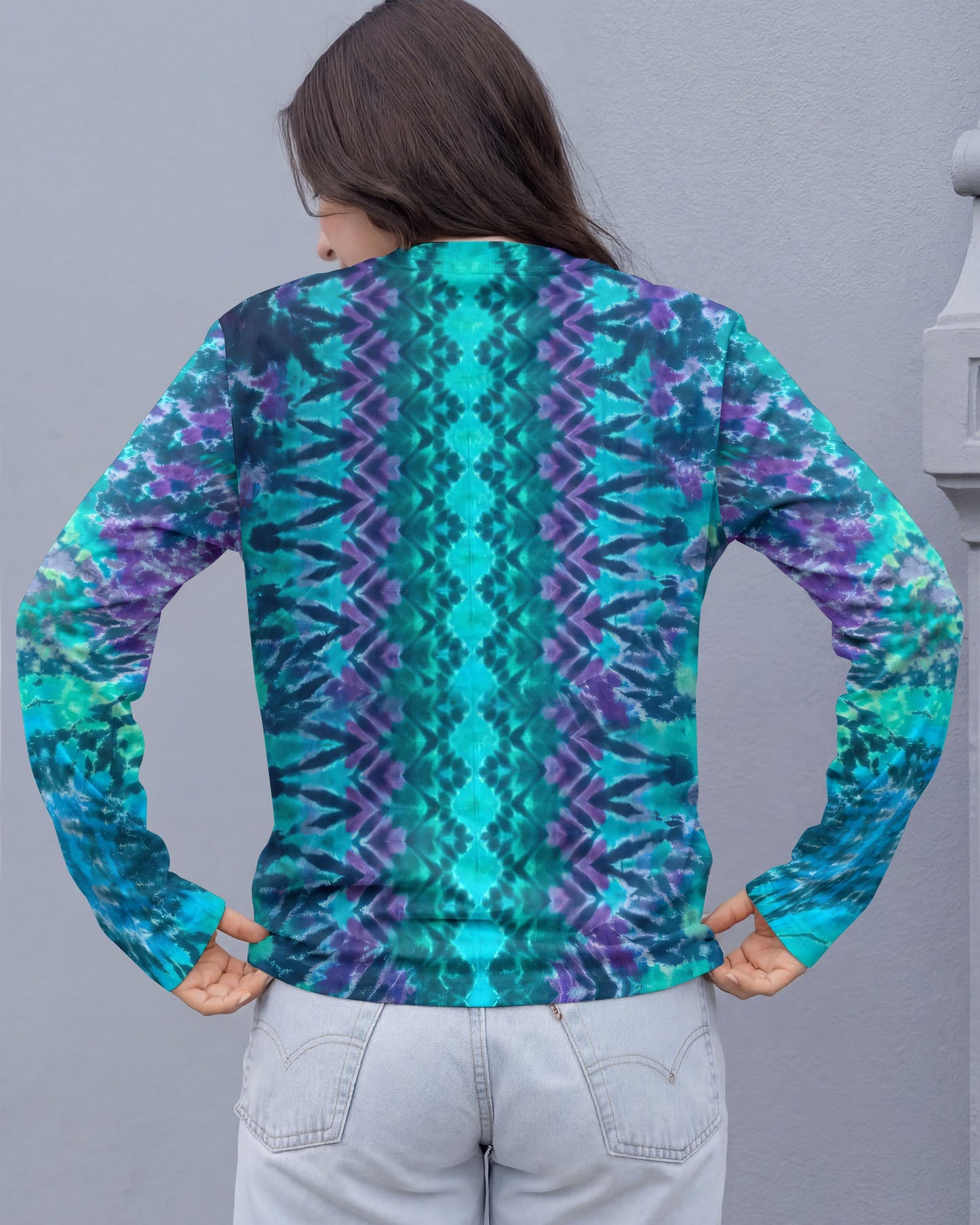 MANDALA PEACE BLUE TEAL ALL OVER PRINT - TYQY0604261