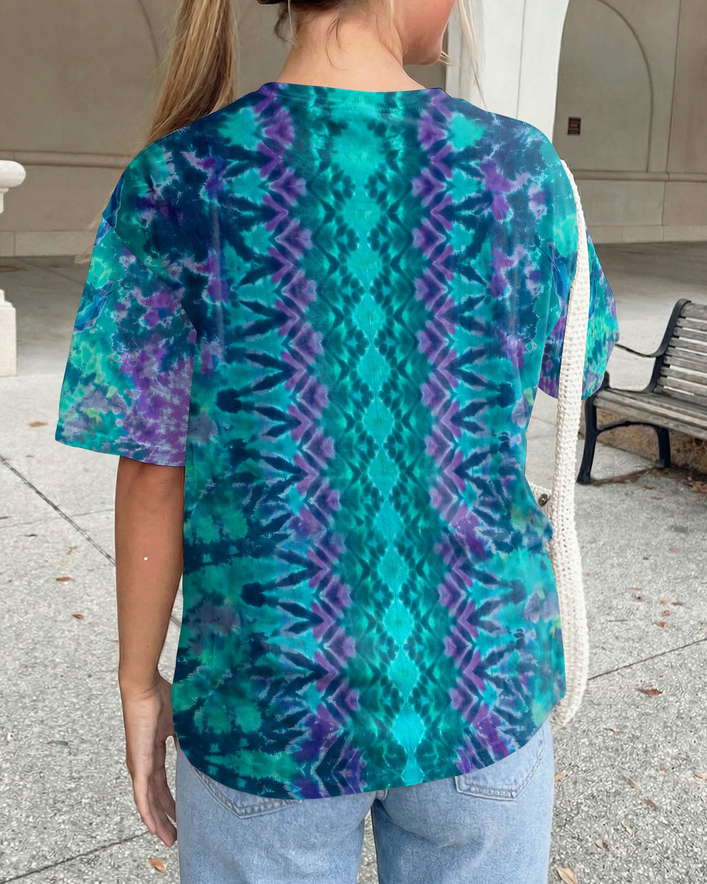 MANDALA PEACE BLUE TEAL ALL OVER PRINT - TYQY0604261