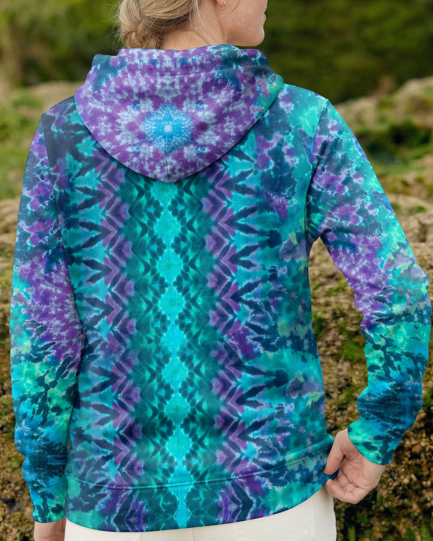 MANDALA PEACE BLUE TEAL ALL OVER PRINT - TYQY0604261